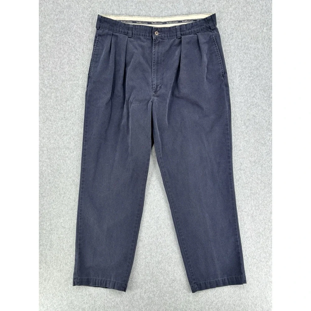 Polo Ralph Lauren Andrew Pant Navy Pleated Chino Pants Men's 34x28